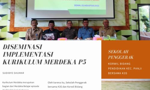 Disemisasi Implementasi Kurikulum MERDEKA P5